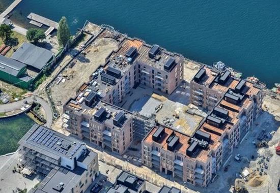 Nybygget boligbebyggelse på Islands Brygge, felt E