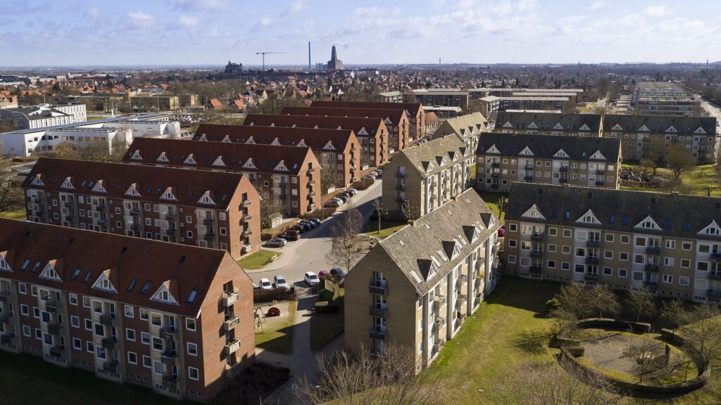Renoveret boligbebyggelse i Ringparken i Roskilde